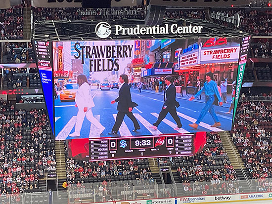 Prudential Center Debuts Largest Scoreboard In the World